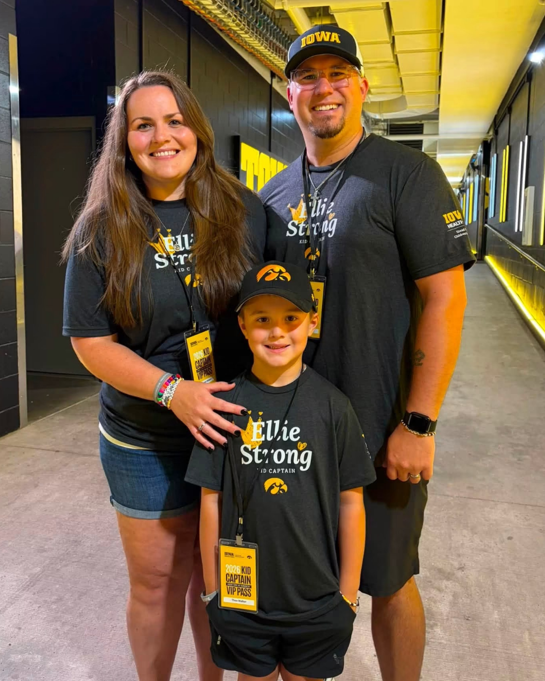 University of Iowa | Kid Captain | Ellie Strong | Custom T-Shirts | Online Shop